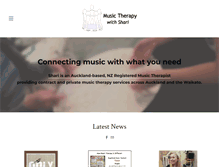 Tablet Screenshot of musictherapywithshari.com